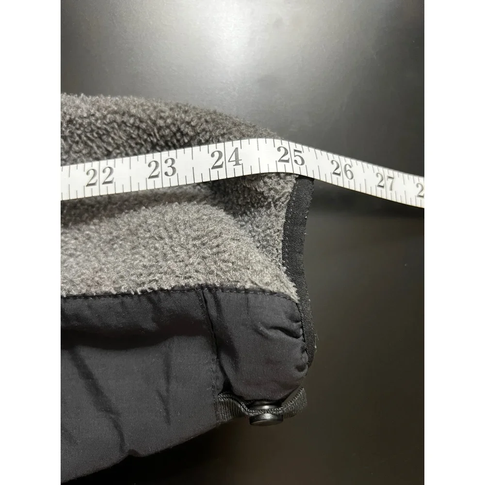 The North Face Denali Polartec Fleece Jacket Mens Medium Grey Black Full Zip